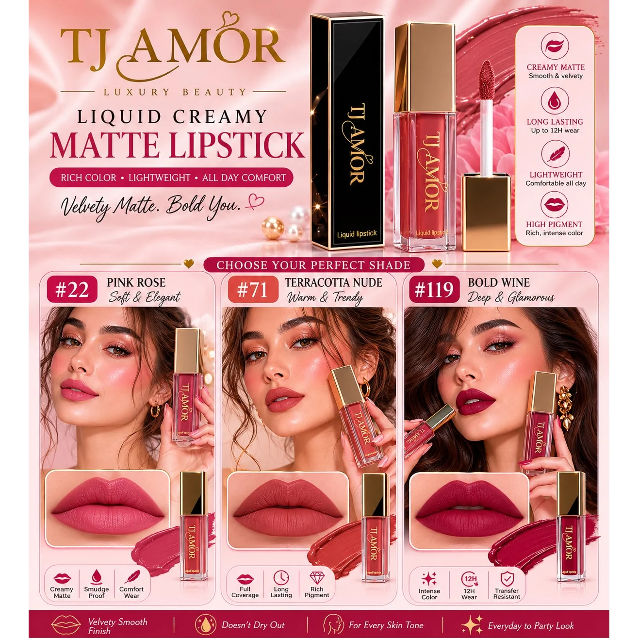 Liquid Creamy Matte Lipstick